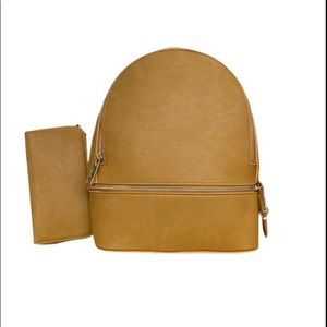 Tan Backpack w/Wallet